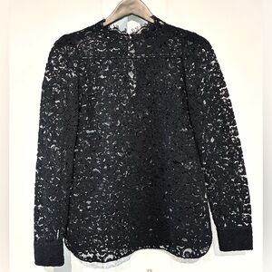 Saint Laurent 🖤 34 XS Timeless Black Lace Blouse